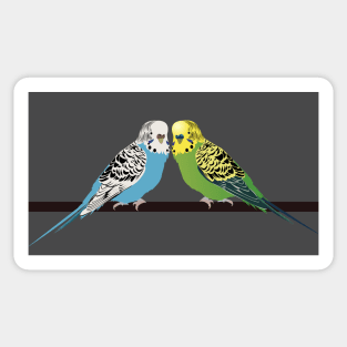 Adorable Parakeets Sticker